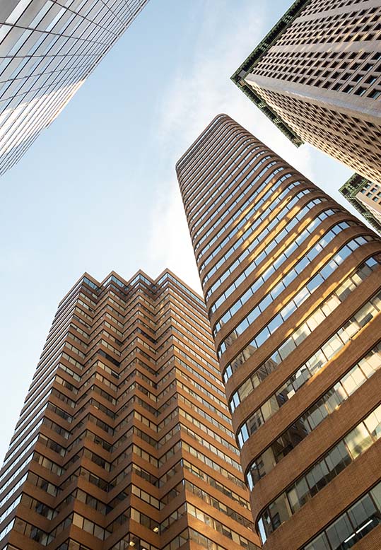 Low angle shot of buildings